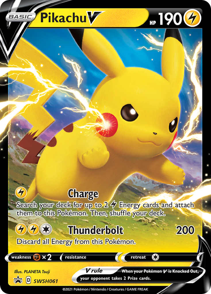 Pikachu V (SWSH061) [Sword & Shield: Black Star Promos] | All Aboard Games