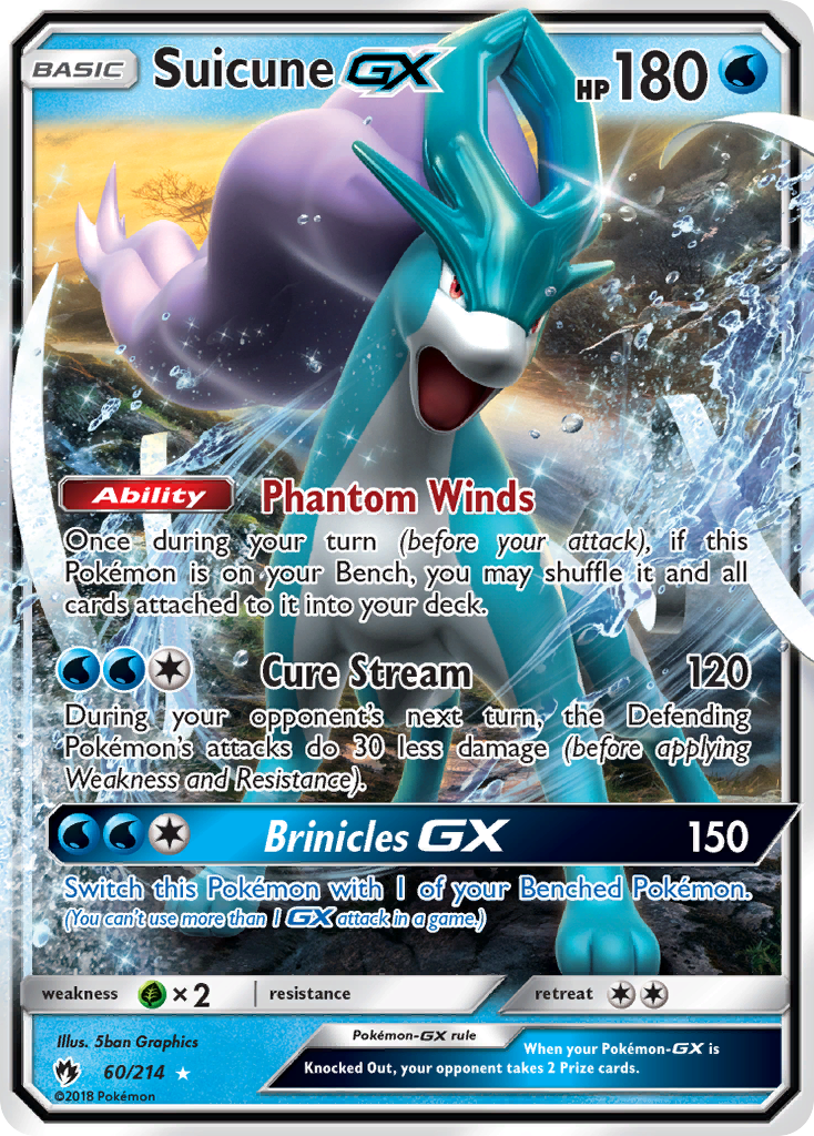 Suicune GX (60/214) [Sun & Moon: Lost Thunder] | All Aboard Games
