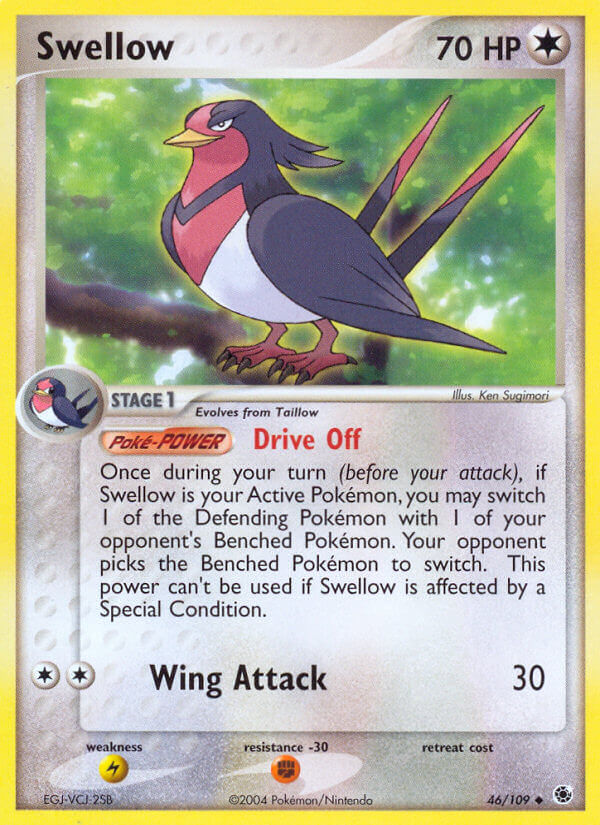 Swellow (46/109) [EX: Battle Stadium] | All Aboard Games