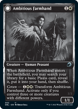 Ambitious Farmhand // Seasoned Cathar [Innistrad: Double Feature] | All Aboard Games