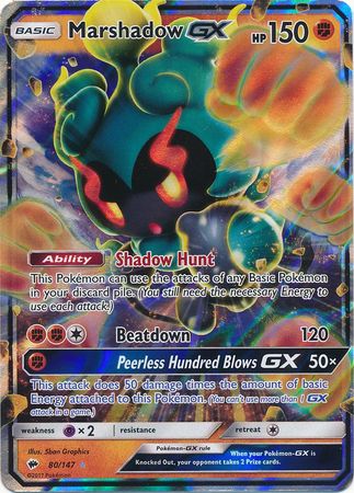 Marshadow GX (80/147) (Jumbo Card) [Sun & Moon: Burning Shadows] | All Aboard Games