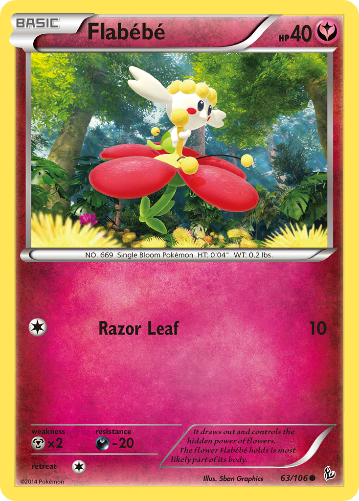 Flabebe (63/106) [XY: Flashfire] | All Aboard Games