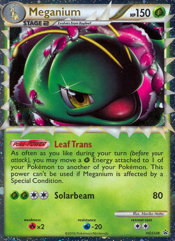 Meganium (HGSS08) [HeartGold & SoulSilver: Black Star Promos] | All Aboard Games