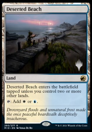 Deserted Beach (Promo Pack) [Innistrad: Midnight Hunt Promos] | All Aboard Games