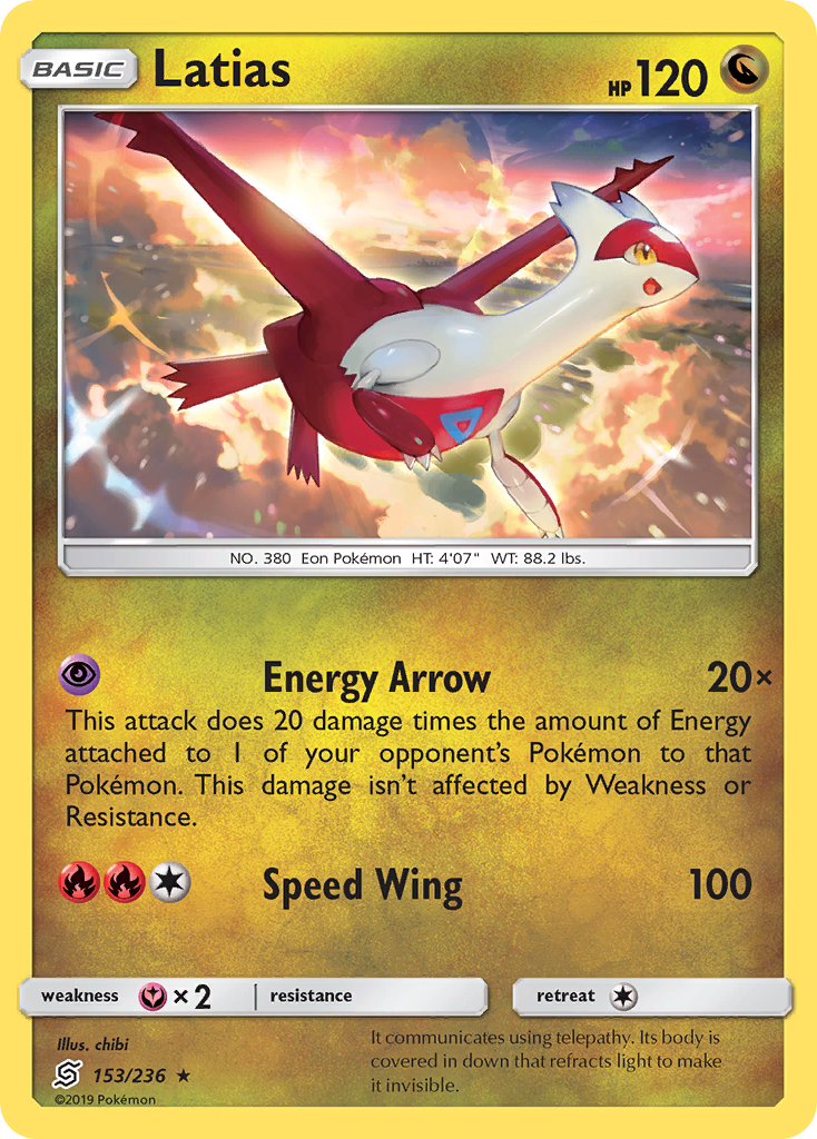 Latias (153/236) [Sun & Moon: Unified Minds] | All Aboard Games