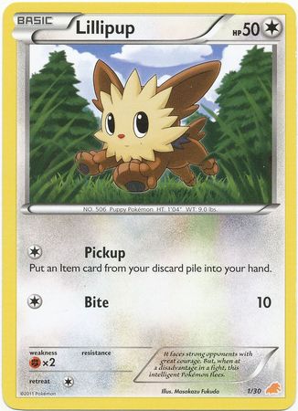 Lillipup (1/30) [Black & White: Trainer Kit - Excadrill] | All Aboard Games