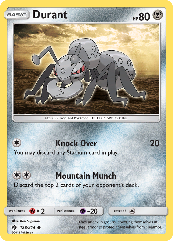Durant (128/214) [Sun & Moon: Lost Thunder] | All Aboard Games