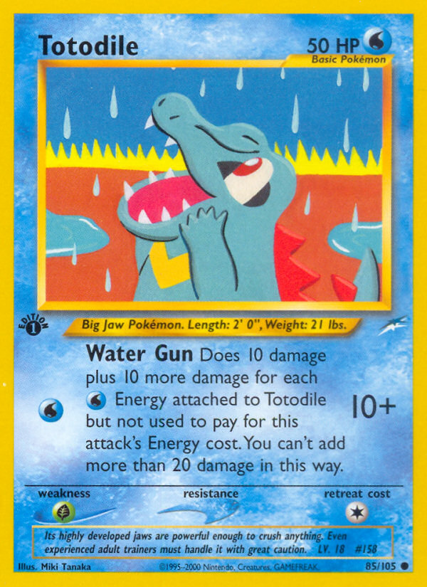 Totodile (85/105) [Neo Destiny 1st Edition] | All Aboard Games