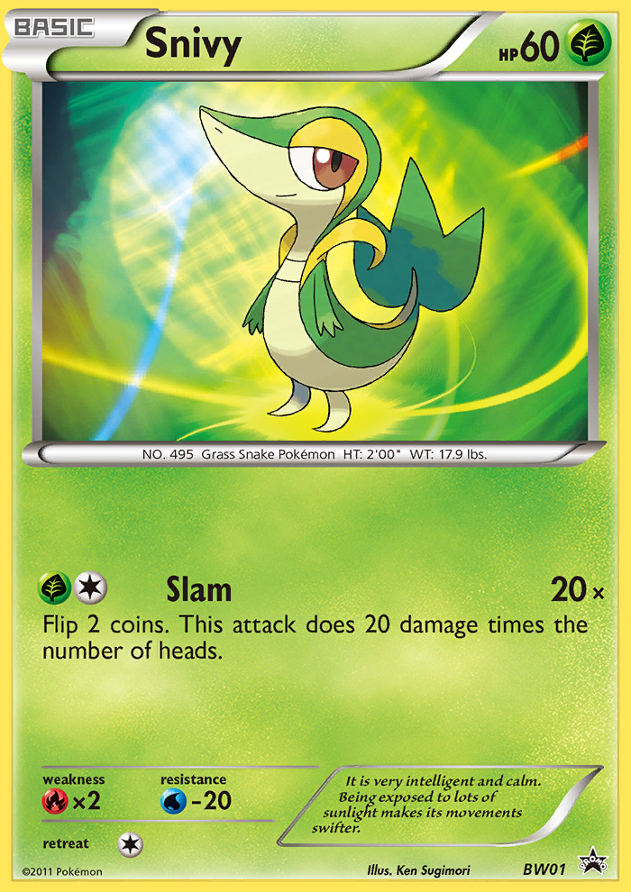 Snivy (BW01) [Black & White: Black Star Promos] | All Aboard Games