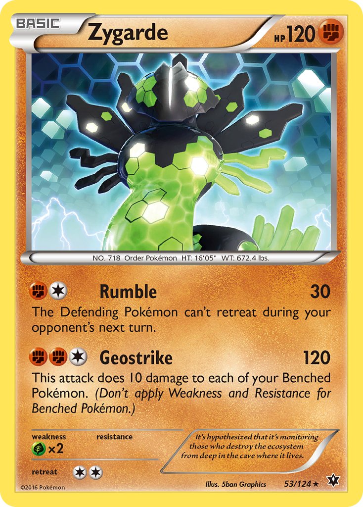 Zygarde (53/124) (Theme Deck Exclusive) [XY: Fates Collide] | All Aboard Games