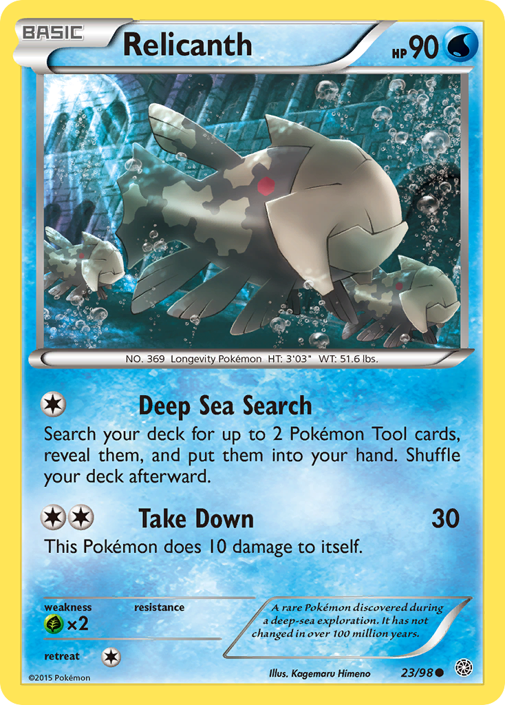 Relicanth (23/98) [XY: Ancient Origins] | All Aboard Games