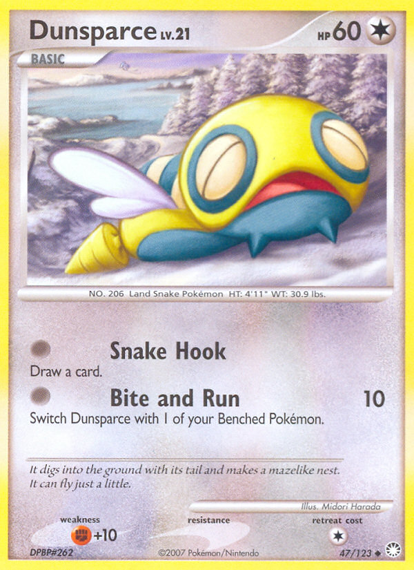 Dunsparce (47/123) [Diamond & Pearl: Mysterious Treasures] | All Aboard Games