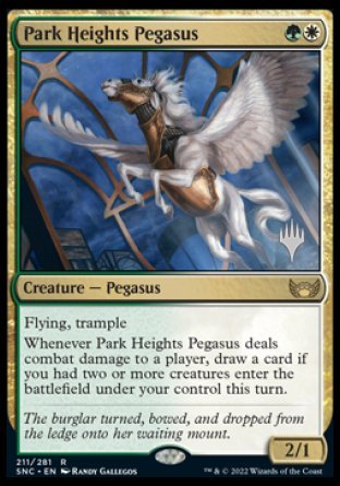 Park Heights Pegasus (Promo Pack) [Streets of New Capenna Promos] | All Aboard Games