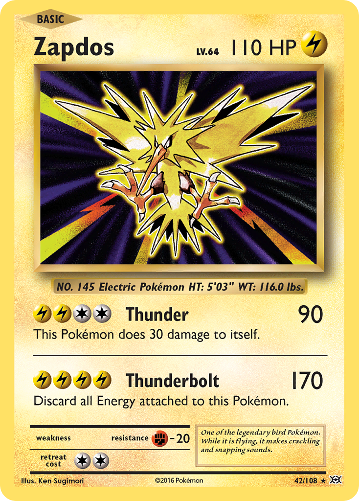 Zapdos (42/108) [XY: Evolutions] | All Aboard Games