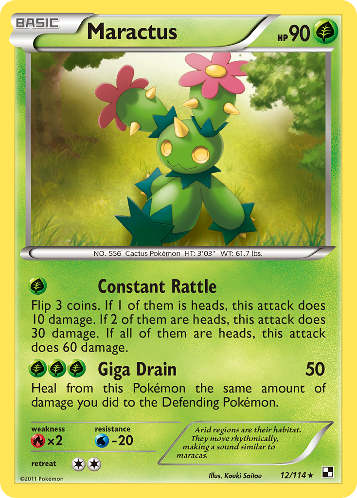 Maractus (12/114) [Black & White: Base Set] | All Aboard Games