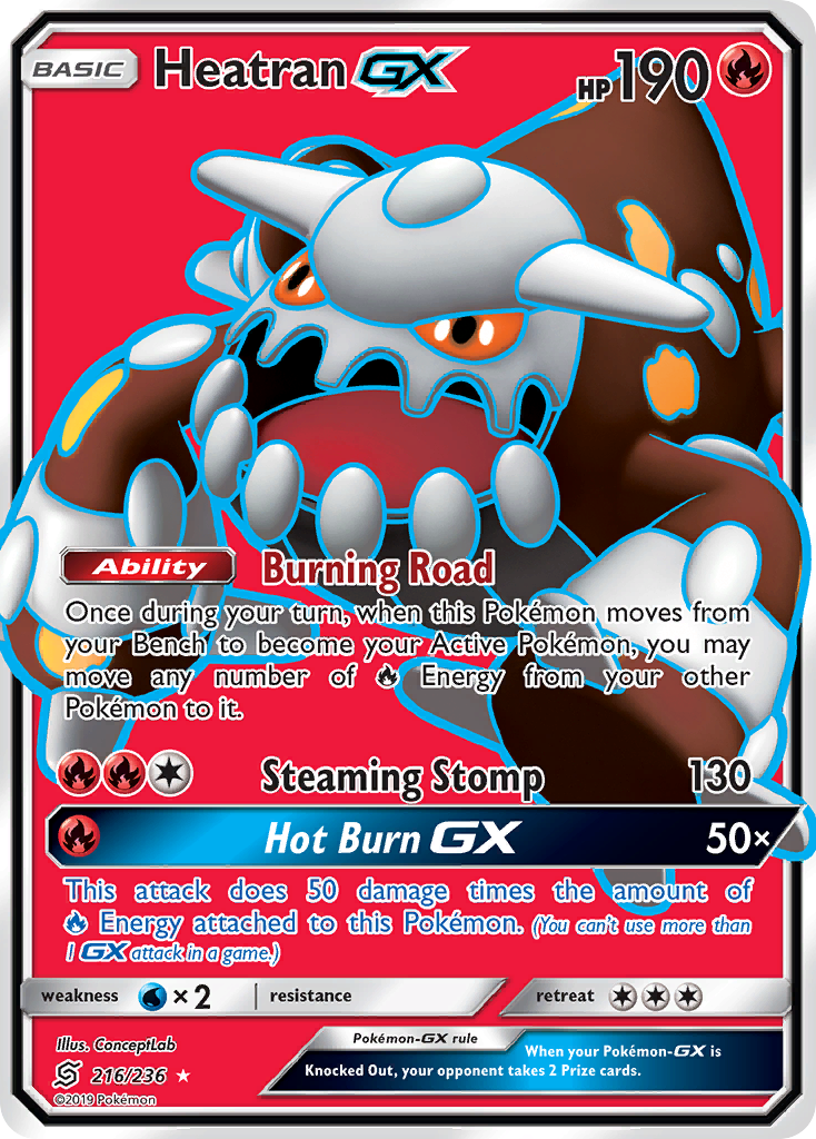 Heatran GX (216/236) [Sun & Moon: Unified Minds] | All Aboard Games