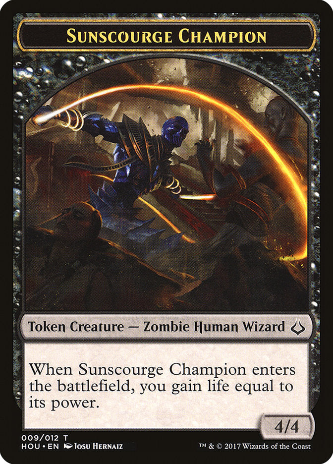 Sunscourge Champion [Hour of Devastation Tokens] | All Aboard Games