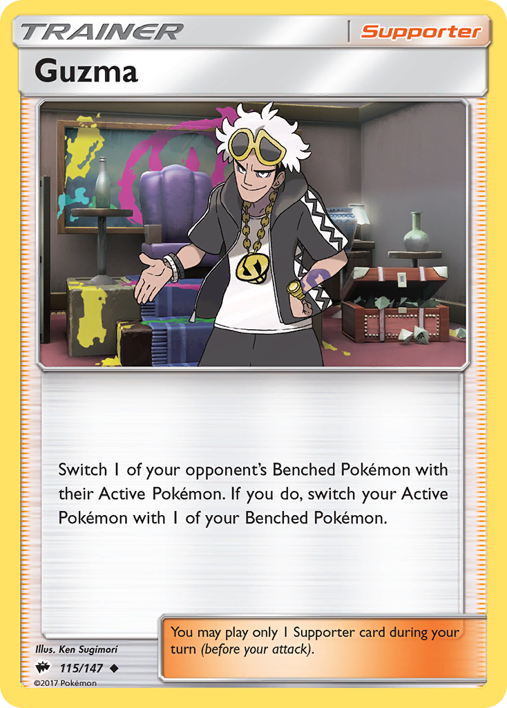 Guzma (115/147) [Sun & Moon: Burning Shadows] | All Aboard Games