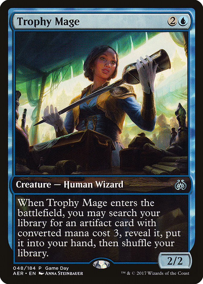 Trophy Mage (Game Day) [Aether Revolt Promos] | All Aboard Games