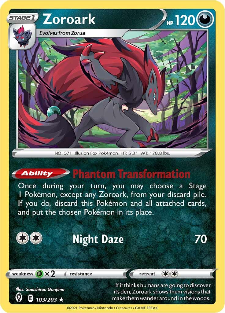 Zoroark (103/203) [Sword & Shield: Evolving Skies] | All Aboard Games