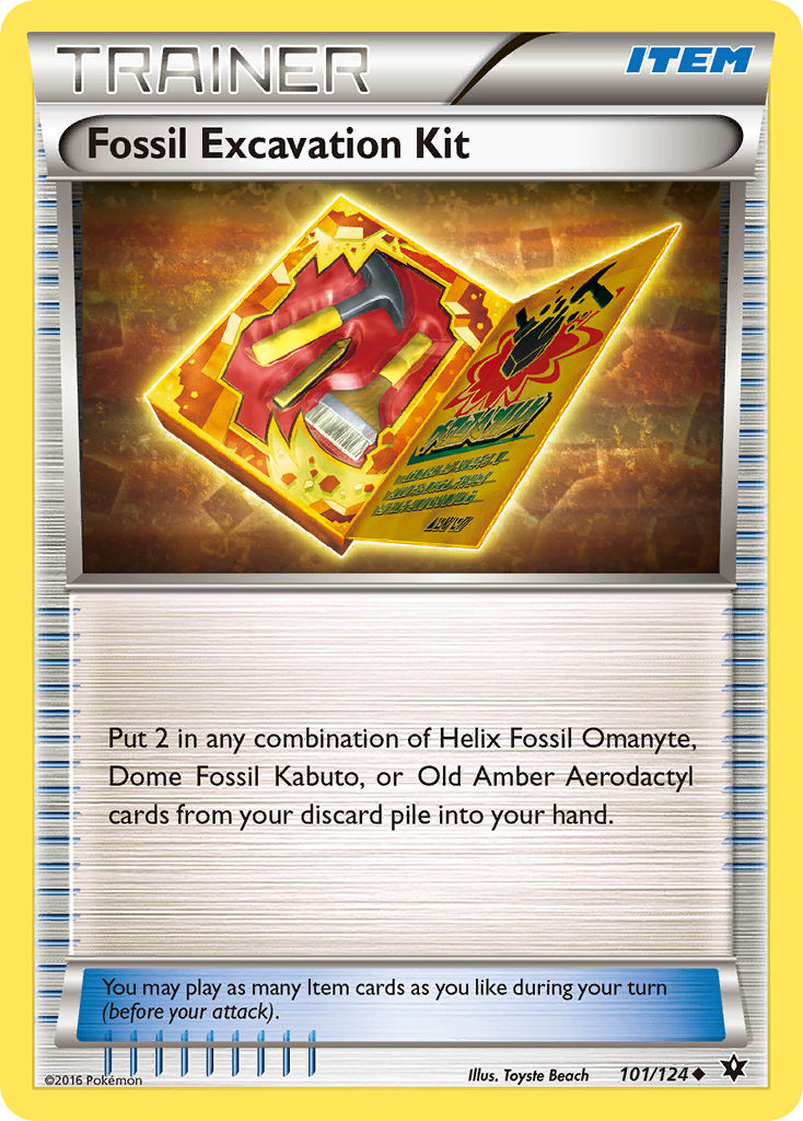 Fossil Excavation Kit (101/124) [XY: Fates Collide] | All Aboard Games