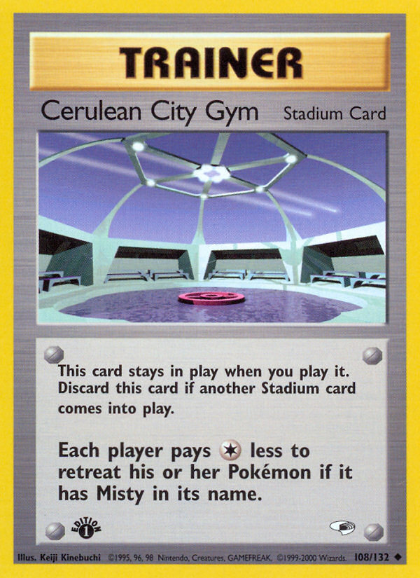 Cerulean City Gym (108/132) [Gym Heroes 1st Edition] | All Aboard Games