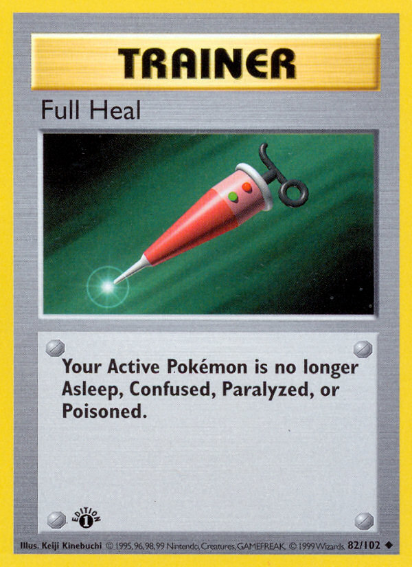 Full Heal (82/102) (Shadowless) [Base Set 1st Edition] | All Aboard Games