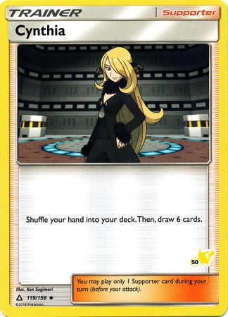 Cynthia (119/156) (Pikachu Stamp #50) [Battle Academy 2020] | All Aboard Games