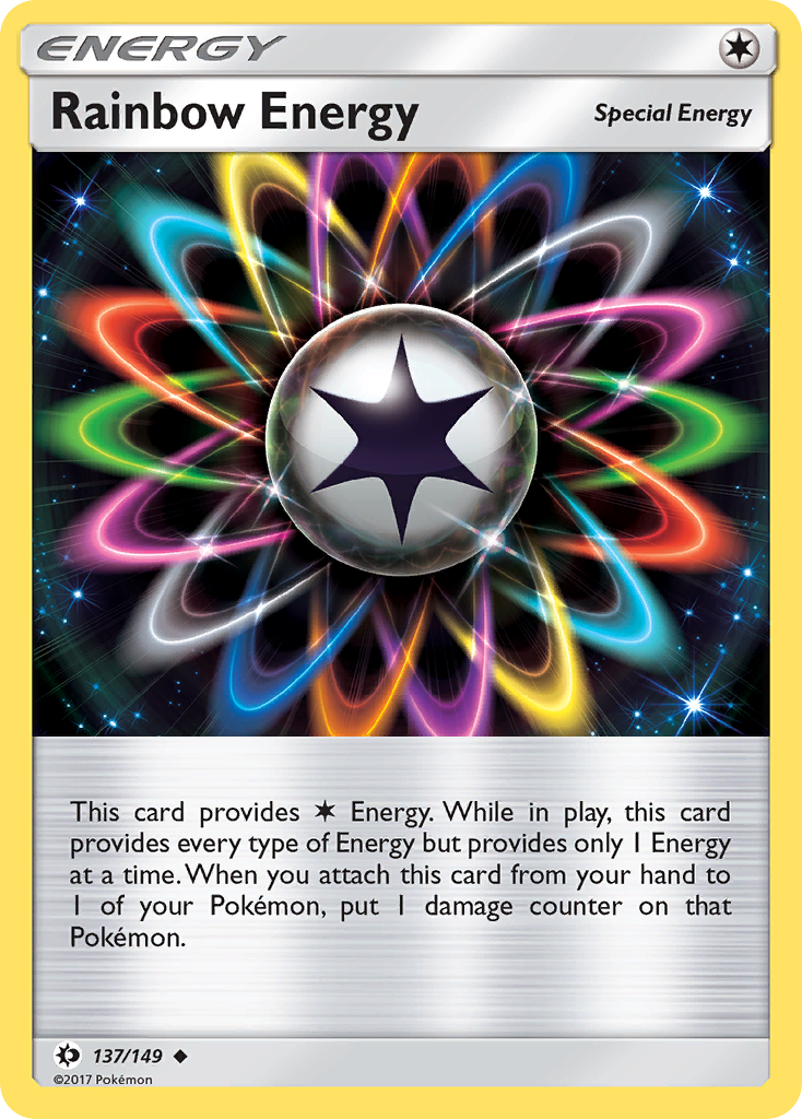 Rainbow Energy (137/149) [Sun & Moon: Base Set] | All Aboard Games