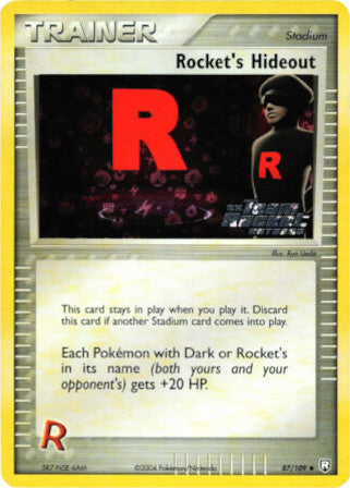 Rocket's Hideout (87/109) (Stamped) [EX: Team Rocket Returns] | All Aboard Games