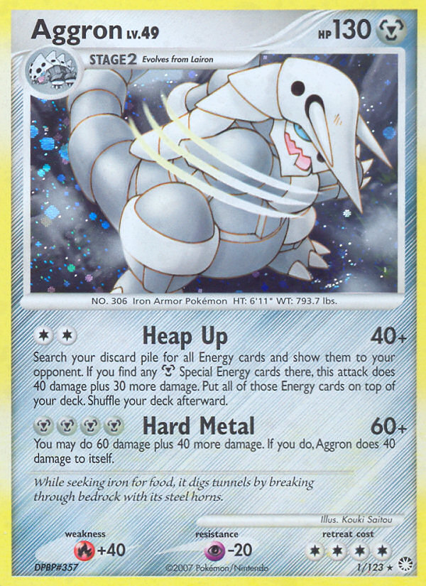 Aggron (1/123) [Diamond & Pearl: Mysterious Treasures] | All Aboard Games
