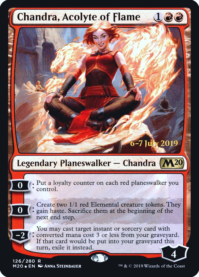 Chandra, Acolyte of Flame  [Core Set 2020 Prerelease Promos] | All Aboard Games