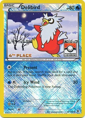 Delibird (38/149) (League Promo 4th Place) [Black & White: Boundaries Crossed] | All Aboard Games