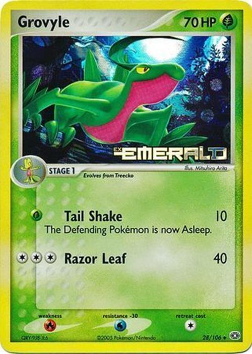 Grovyle (28/106) (Stamped) [EX: Emerald] | All Aboard Games