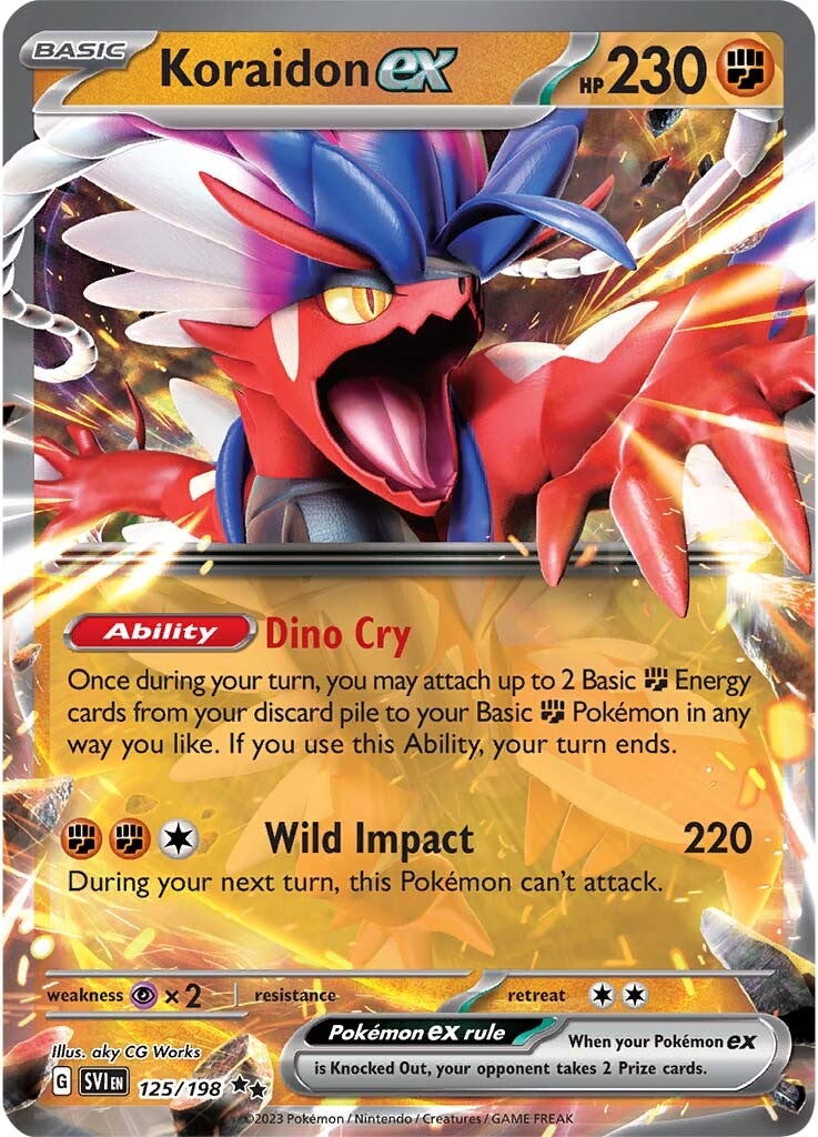 Koraidon ex (125/198) (Jumbo Card) [Scarlet & Violet: Base Set] | All Aboard Games