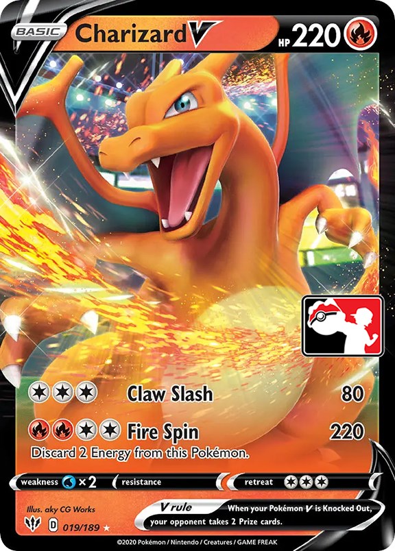 Charizard V (019/189) [Prize Pack Series One] | All Aboard Games