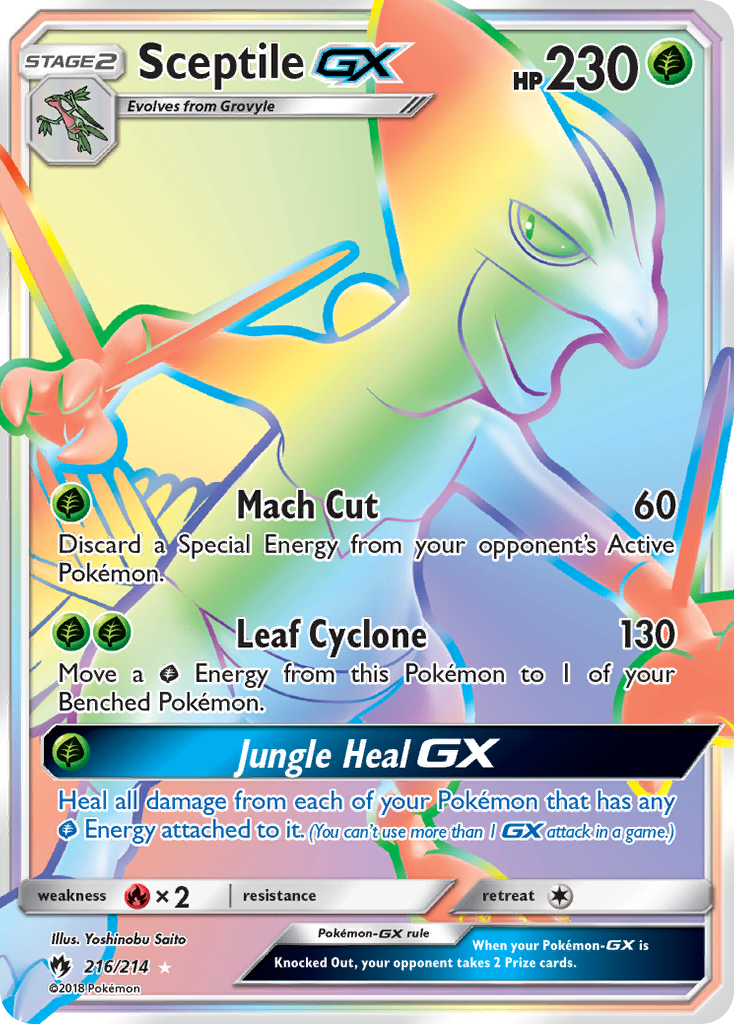 Sceptile GX (216/214) [Sun & Moon: Lost Thunder] | All Aboard Games