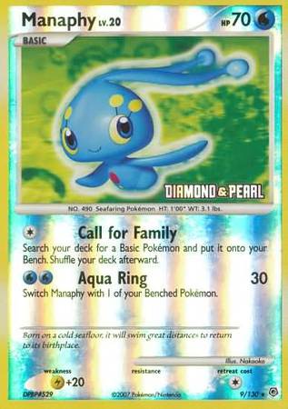 Manaphy (9/130) [Burger King Promos: 2008 Collection] | All Aboard Games