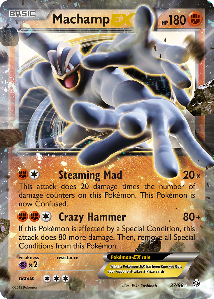 Machamp EX (37/98) [XY: Ancient Origins] | All Aboard Games