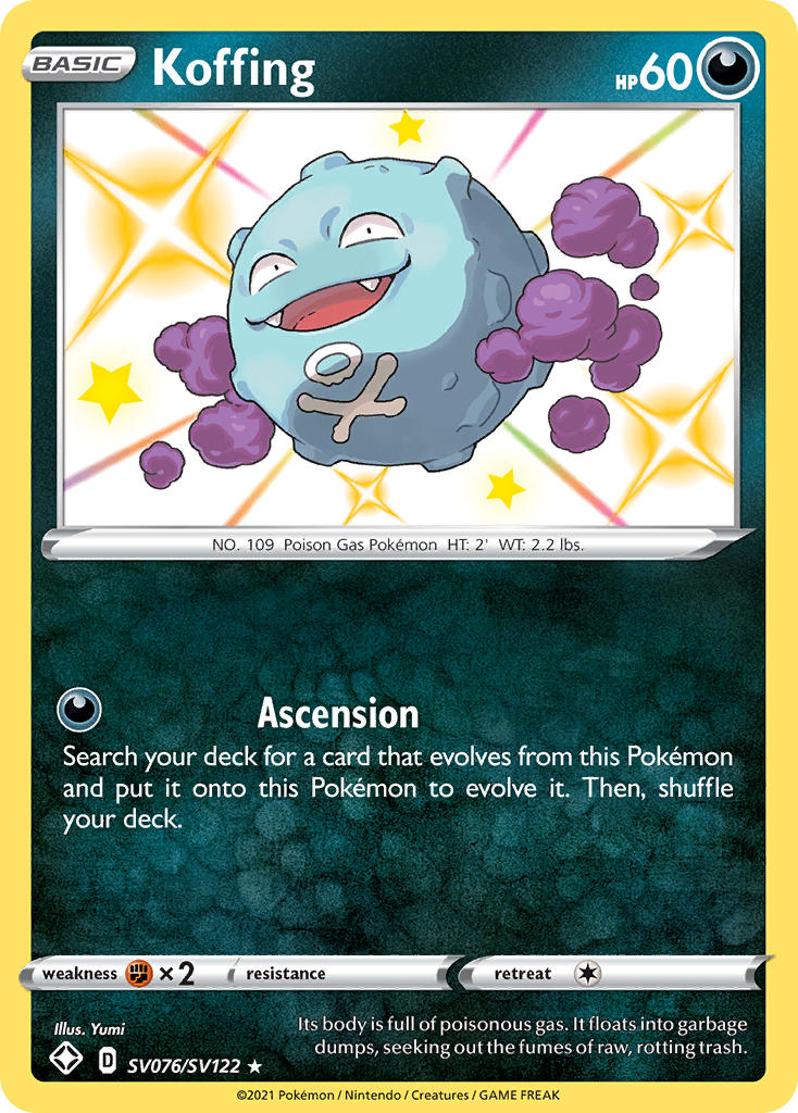 Koffing (SV076/SV122) [Sword & Shield: Shining Fates] | All Aboard Games