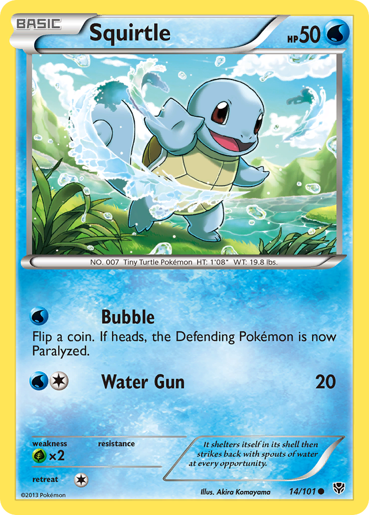 Squirtle (14/101) [Black & White: Plasma Blast] | All Aboard Games