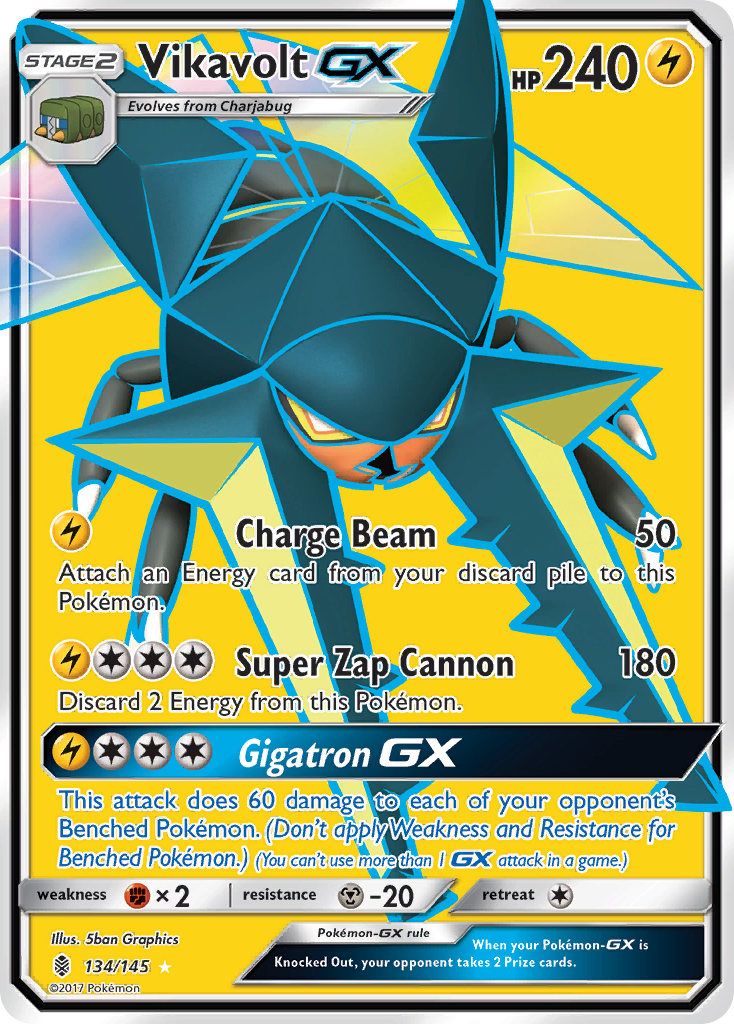 Vikavolt GX (134/145) [Sun & Moon: Guardians Rising] | All Aboard Games