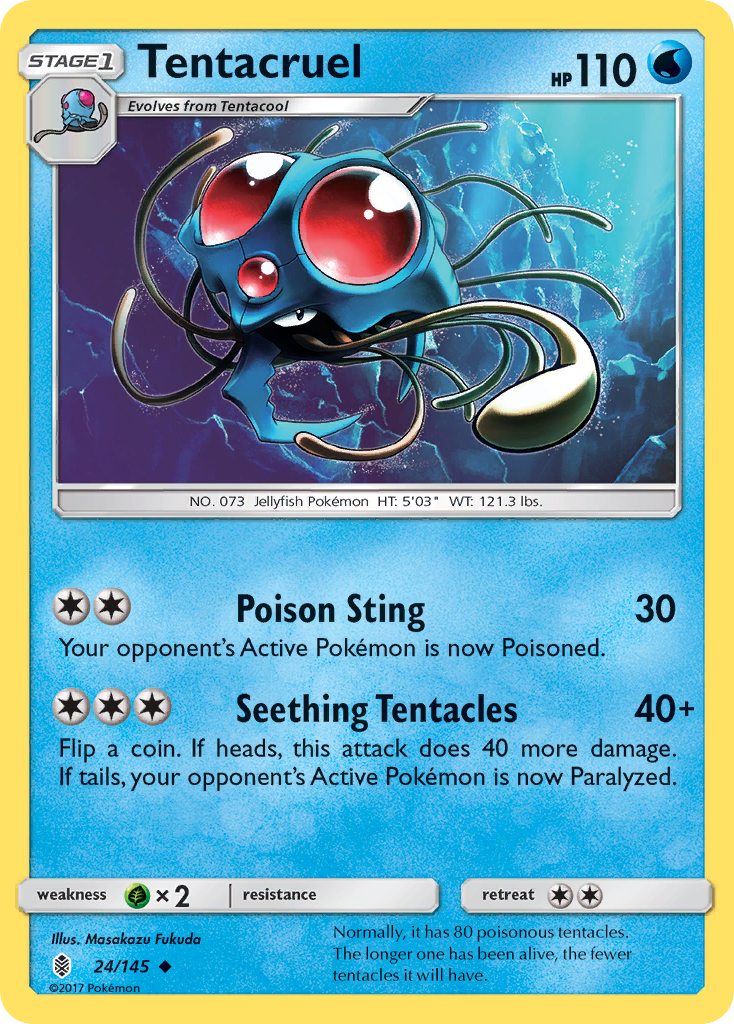 Tentacruel (24/145) [Sun & Moon: Guardians Rising] | All Aboard Games