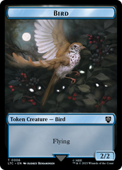 Elf Warrior // Bird Double Sided Token [The Lord of the Rings: Tales of Middle-Earth Commander Tokens] | All Aboard Games