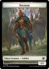 Soldier // Insect Double-Sided Token [March of the Machine Commander Tokens] | All Aboard Games