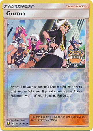 Guzma (115a/147) (Regional Championship Promo) [Sun & Moon: Burning Shadows] | All Aboard Games