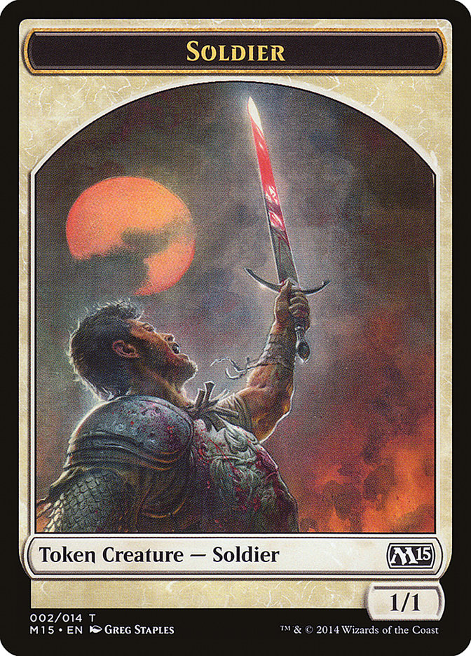 Soldier [Magic 2015 Tokens] | All Aboard Games