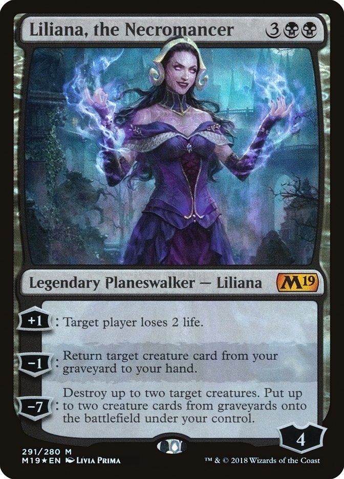 Liliana, the Necromancer [Core Set 2019] | All Aboard Games