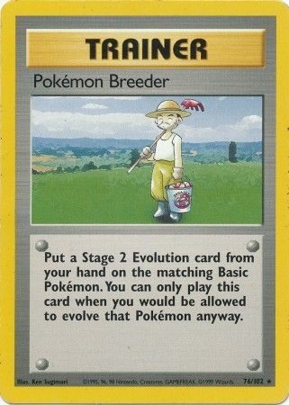 Pokemon Breeder (76/102) [Base Set Unlimited] | All Aboard Games