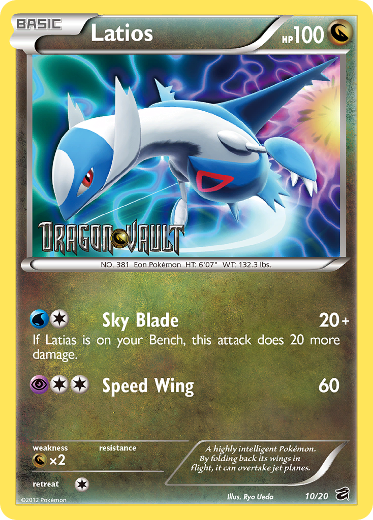 Latios (10/20) (Blister Exclusive) [Black & White: Dragon Vault] | All Aboard Games